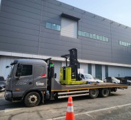 동부미니추레라 셀프로더 입식지게차 운반 운송 탁송